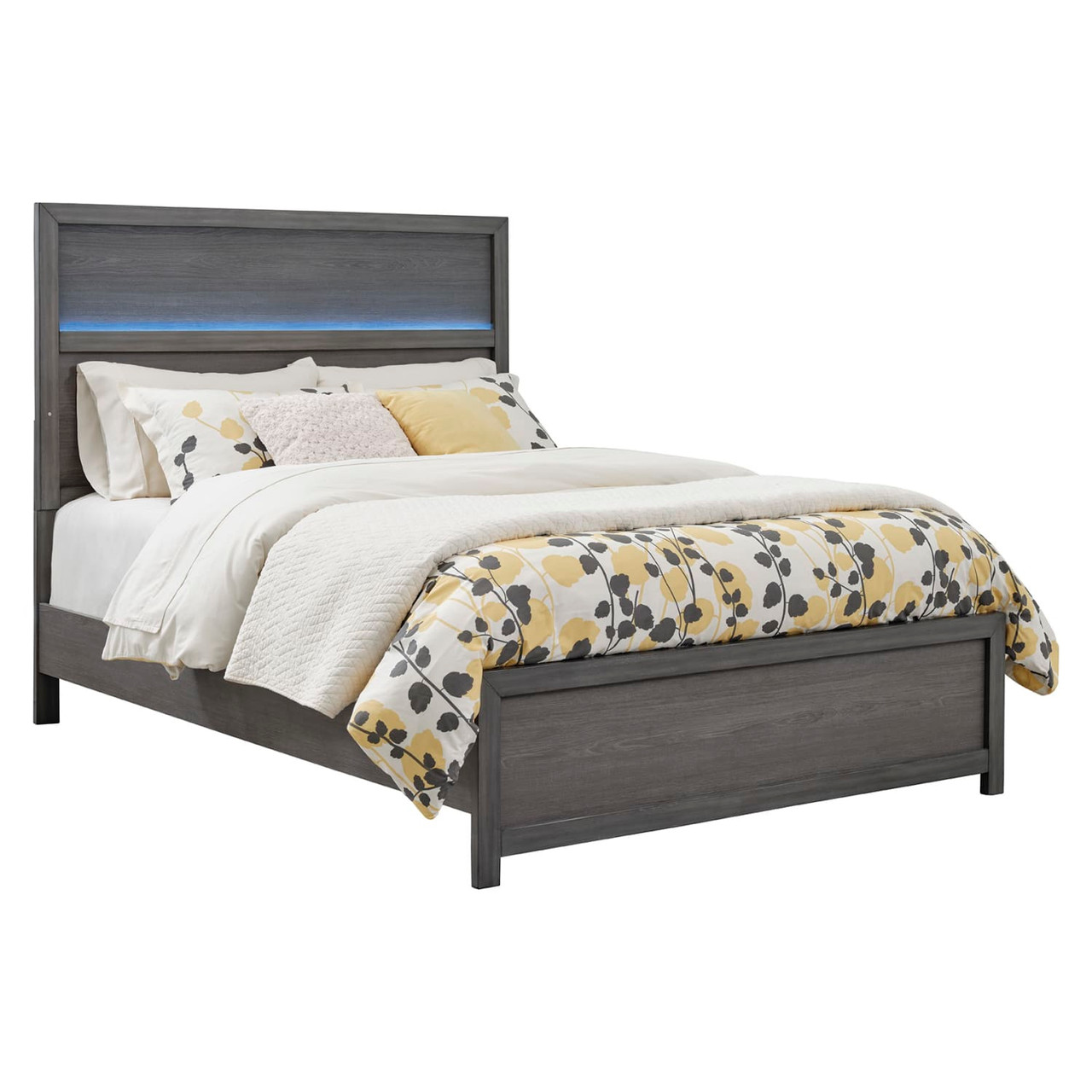 Westpoint Collection Weathered Gray Solid Wood King Bed