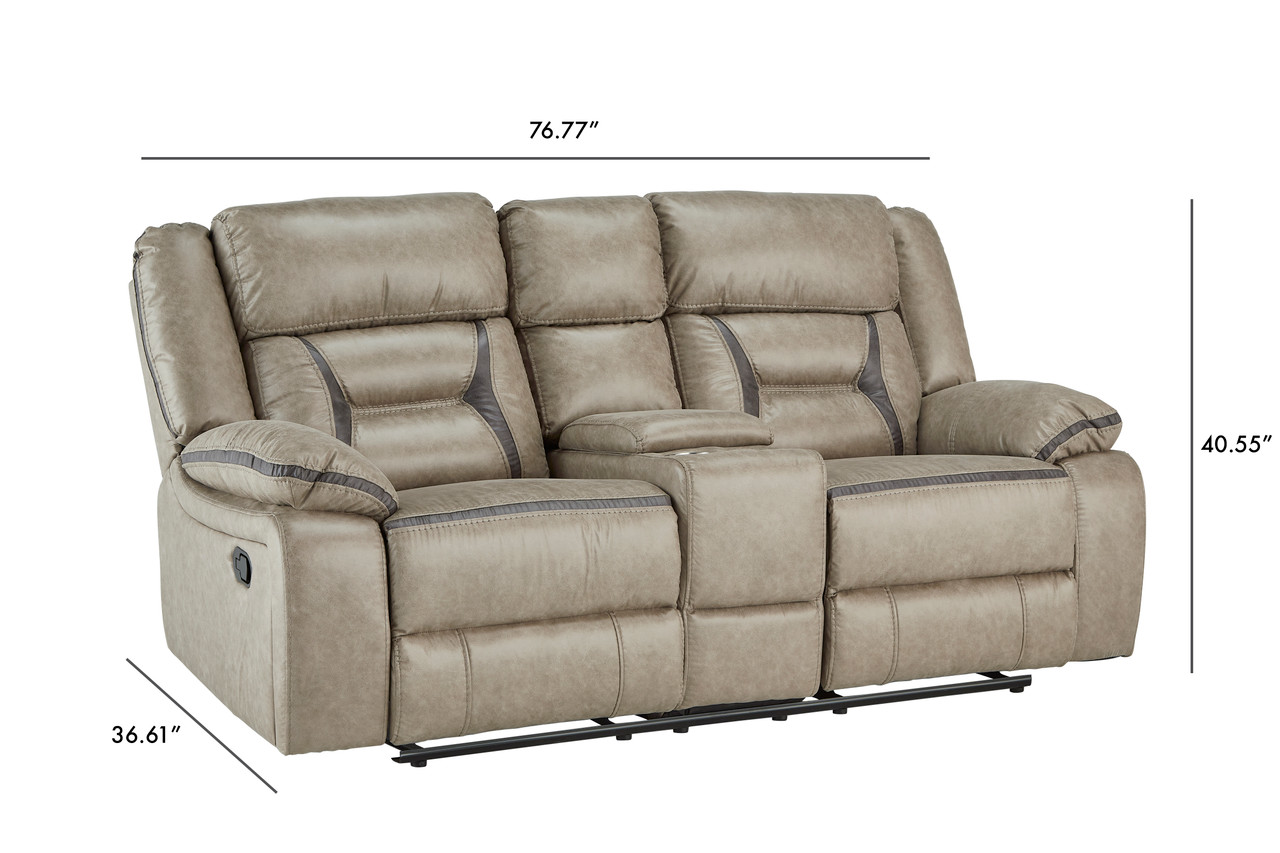 Maxwell 2pc Set - Sofa & Reclining Loveseat