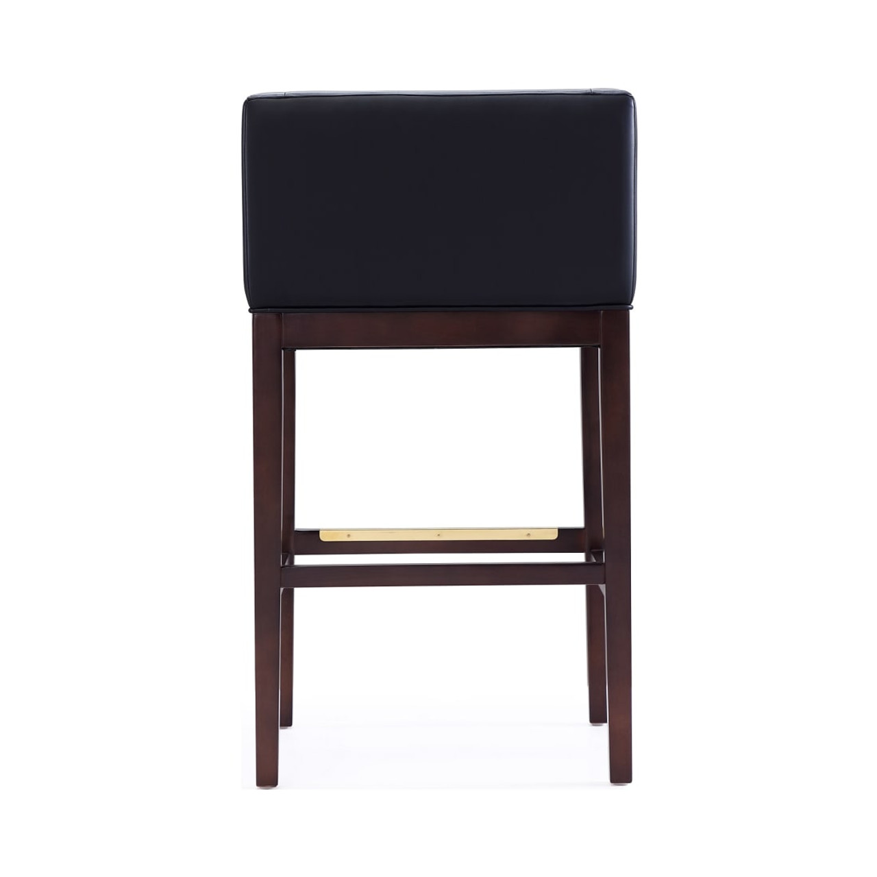 Kingsley Barstool in Black and Dark Walnut (Set of 2)