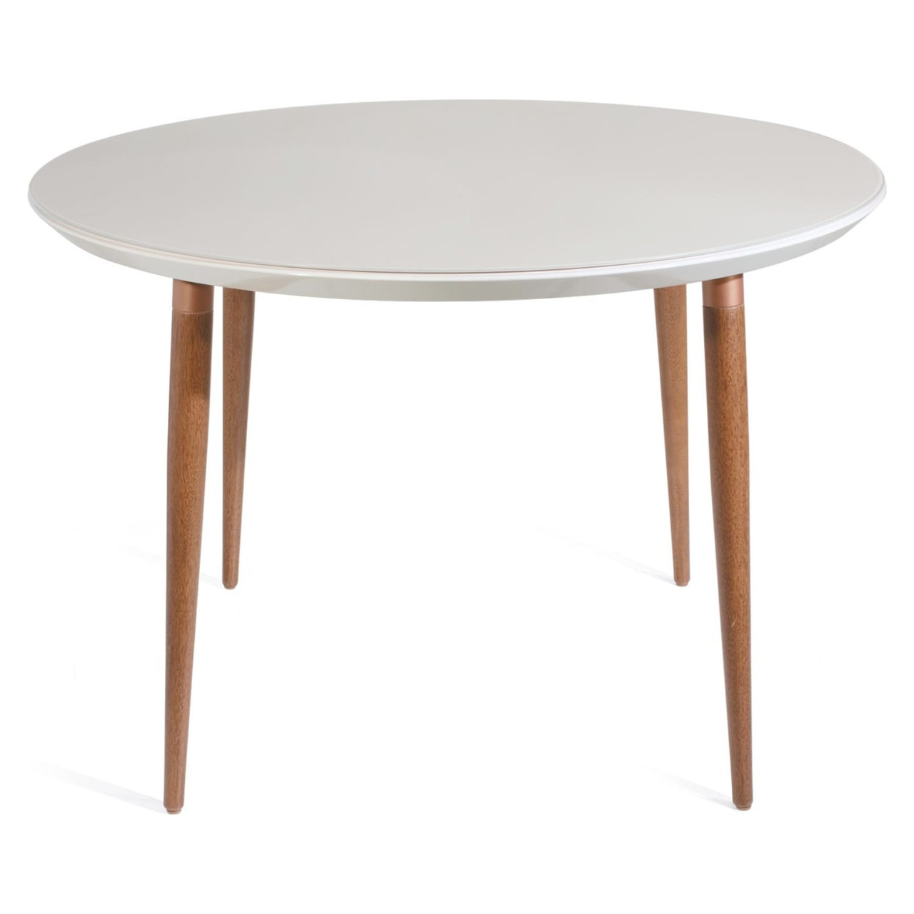 Utopia 45.28” Round Dining Table in Off White