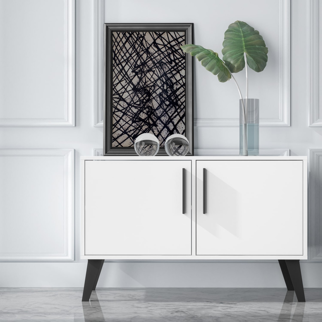 Amsterdam Double Side Table 2.0 in White