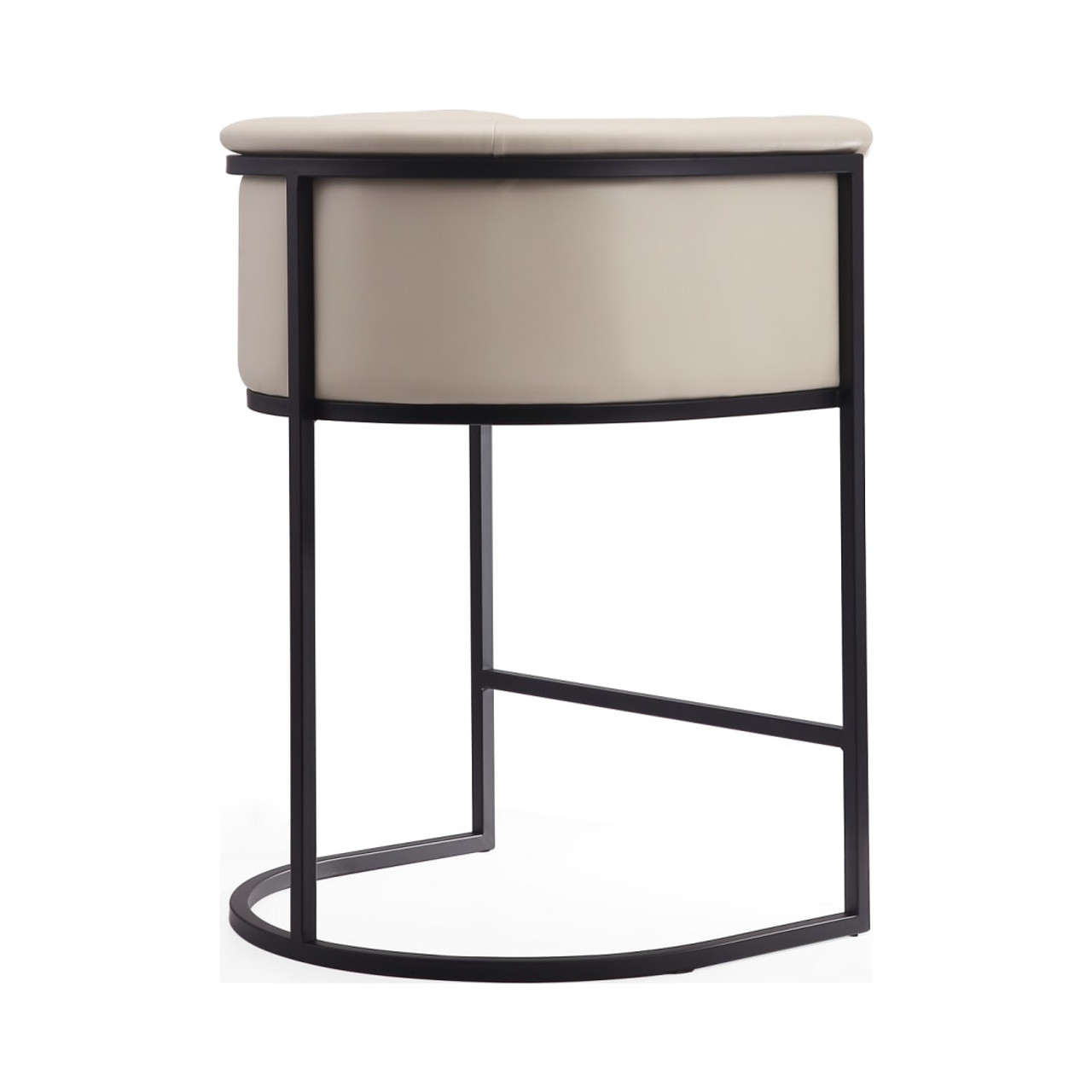 Cosmopolitan Counter Stool in Cream and Black (Set of 2)