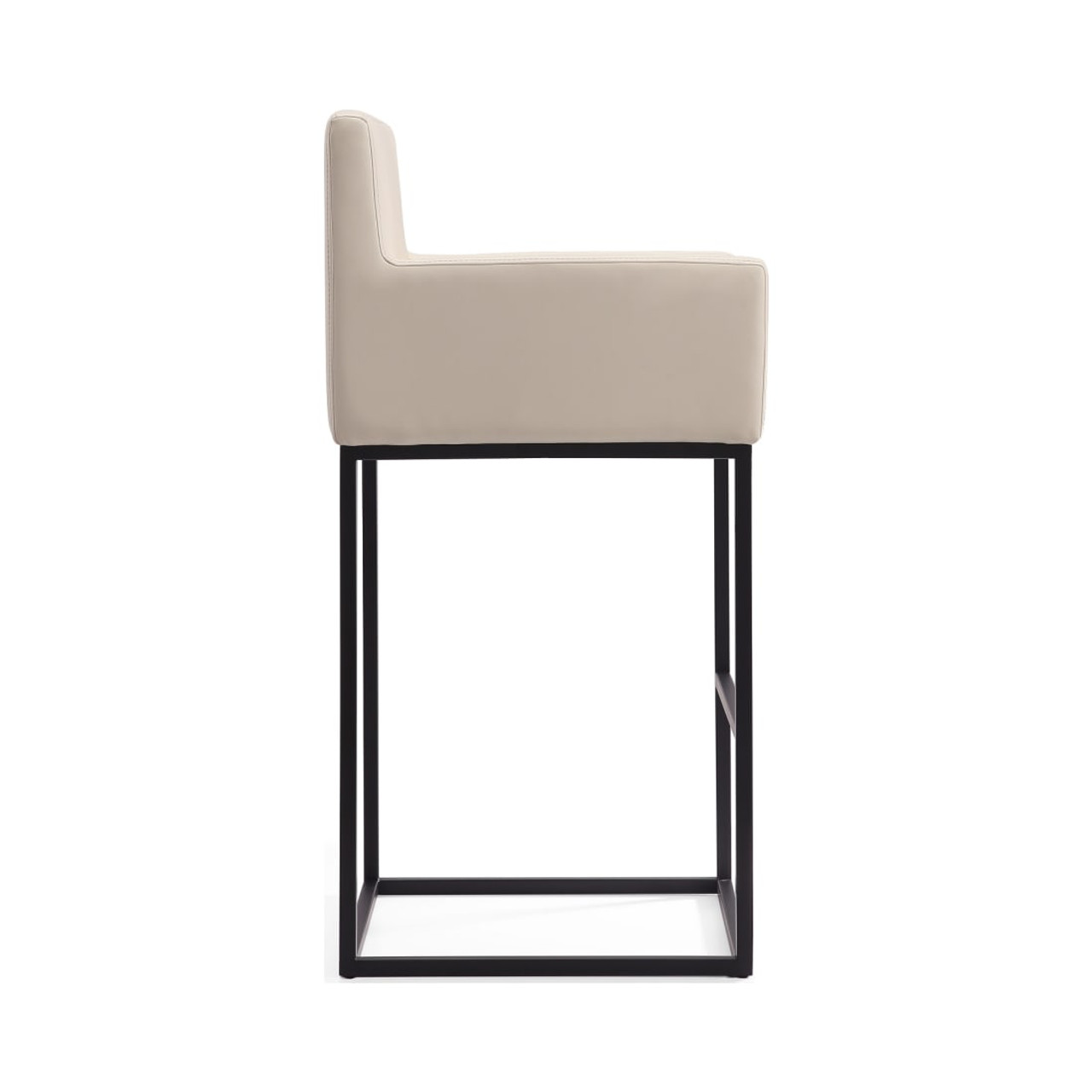 Ambassador Counter Stool in Cream and Black (Set of 2)