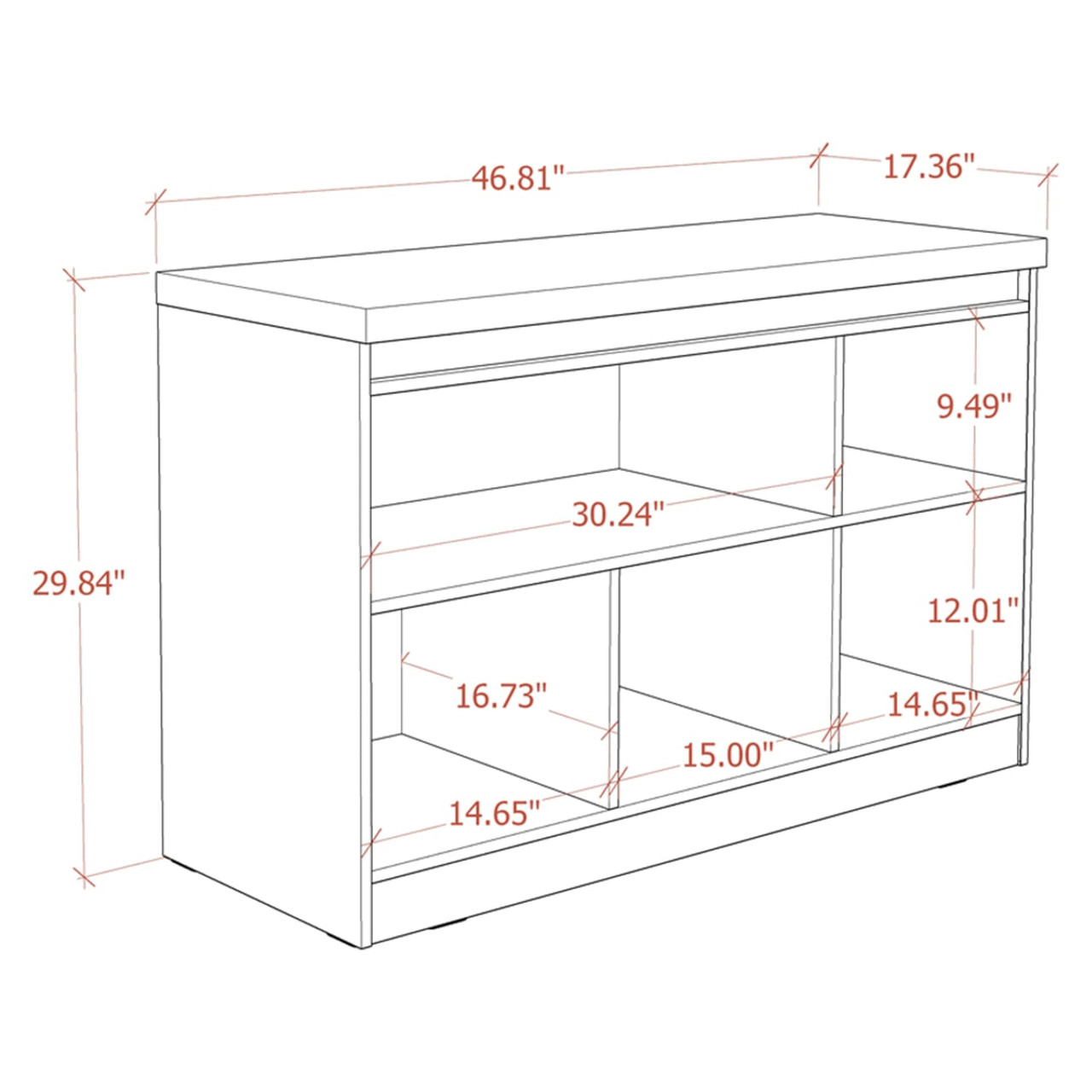 Viennese 2.0 - 46.81” Buffet Stand with Mirrors in Maple Cream