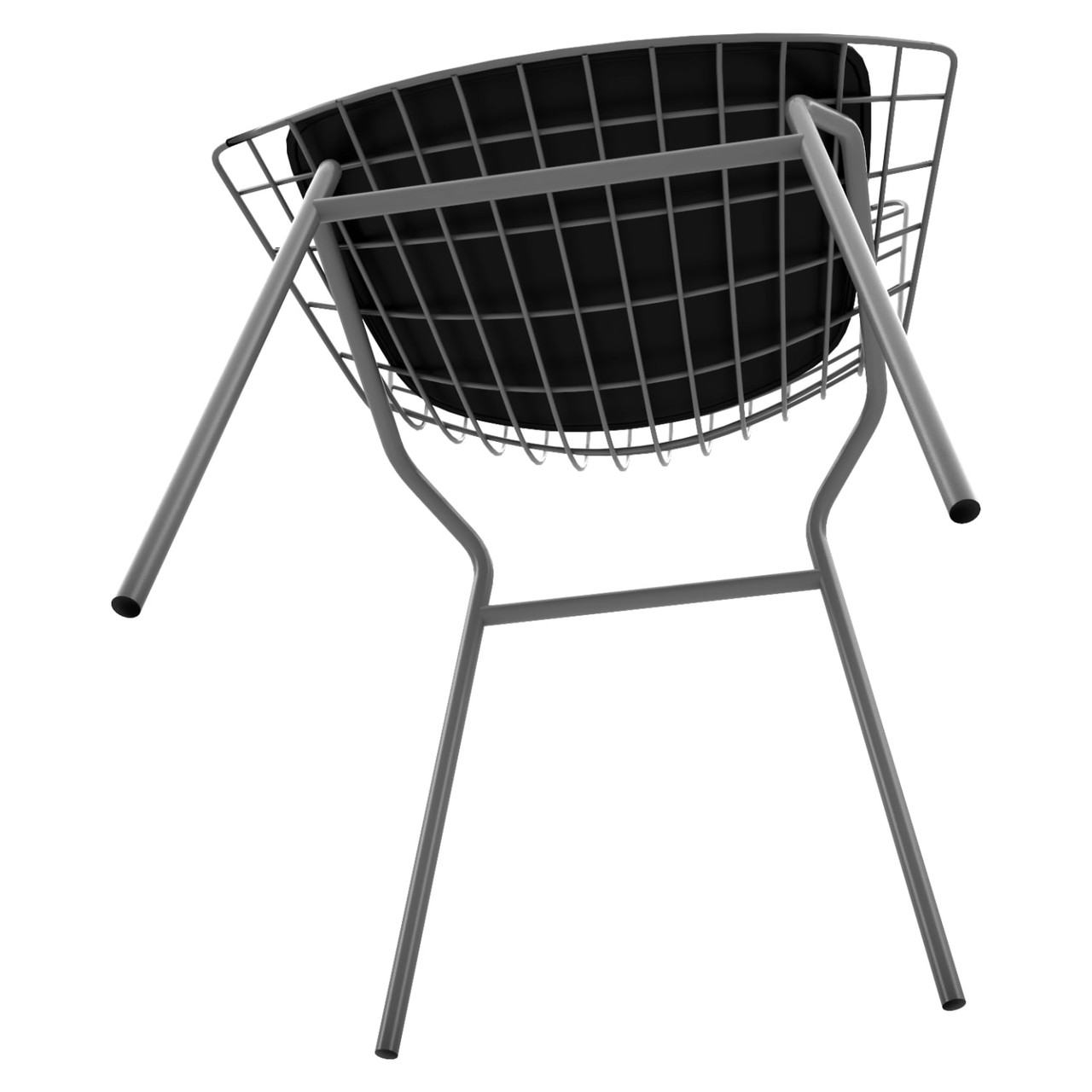 Madeline Chair in Charcoal Gray and Black (Set of 2)