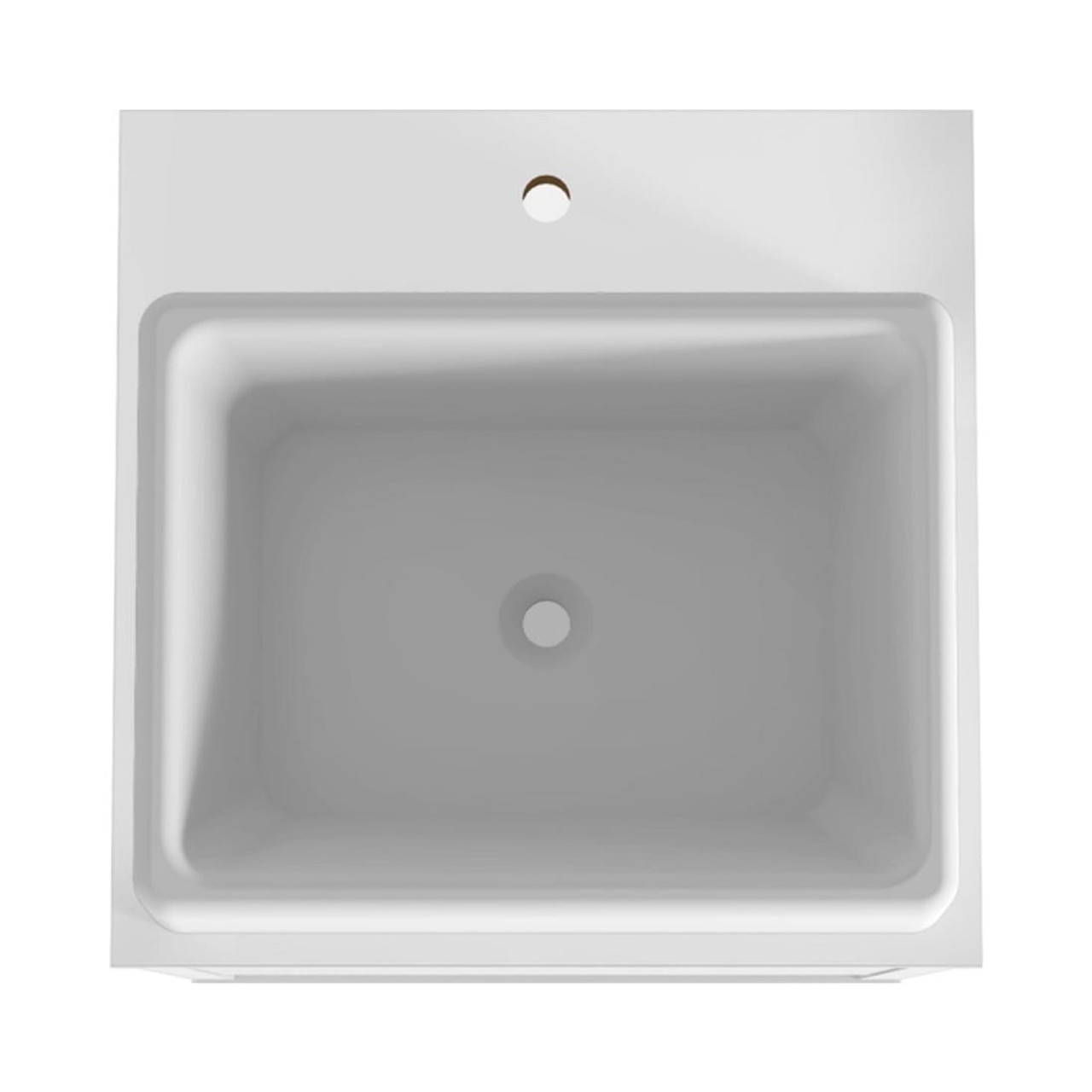 Liberty Floating 17.71” Bathroom Vanity Sink in White and Aqua Blue