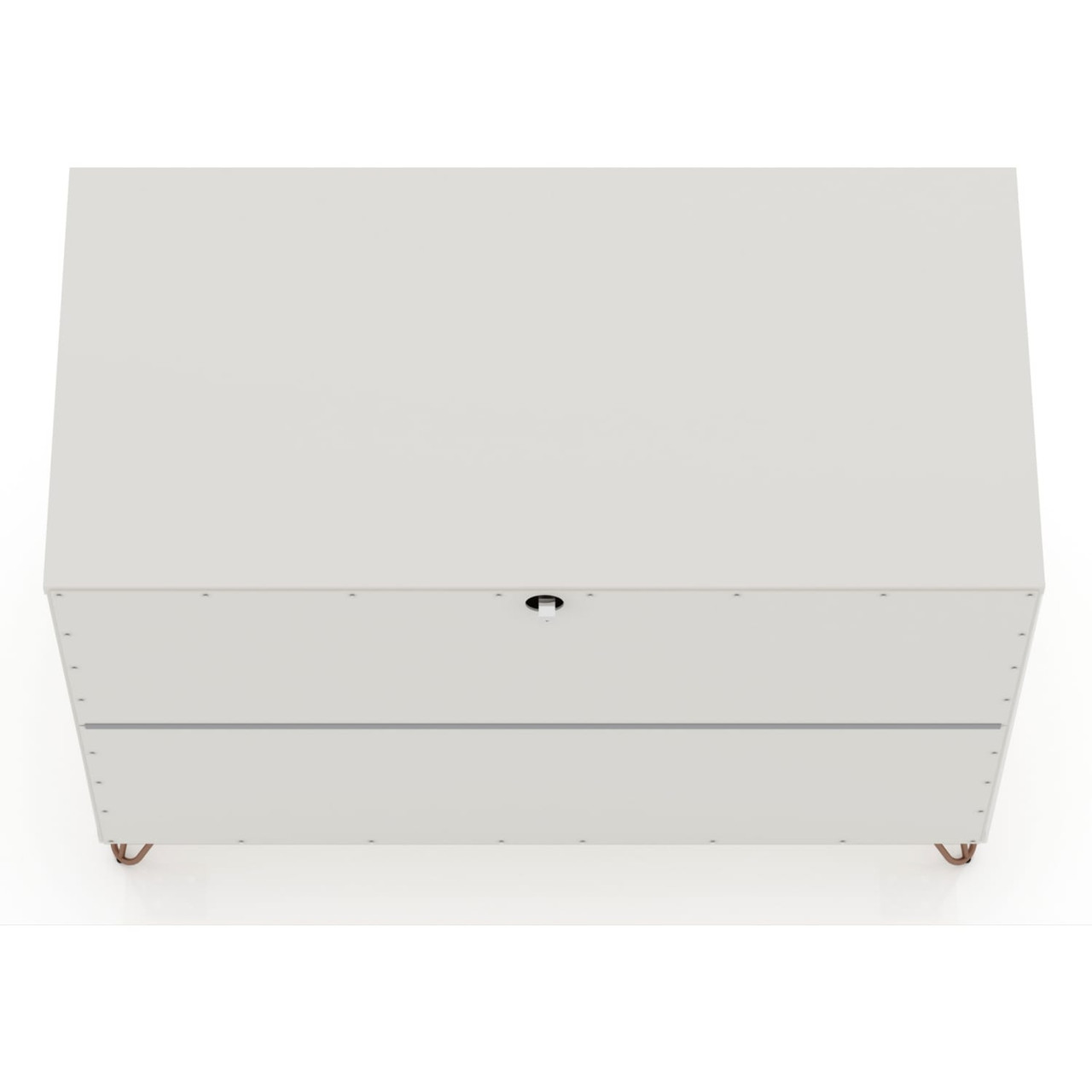 Rockefeller 3-Drawer Off White Dresser (Set of 2)