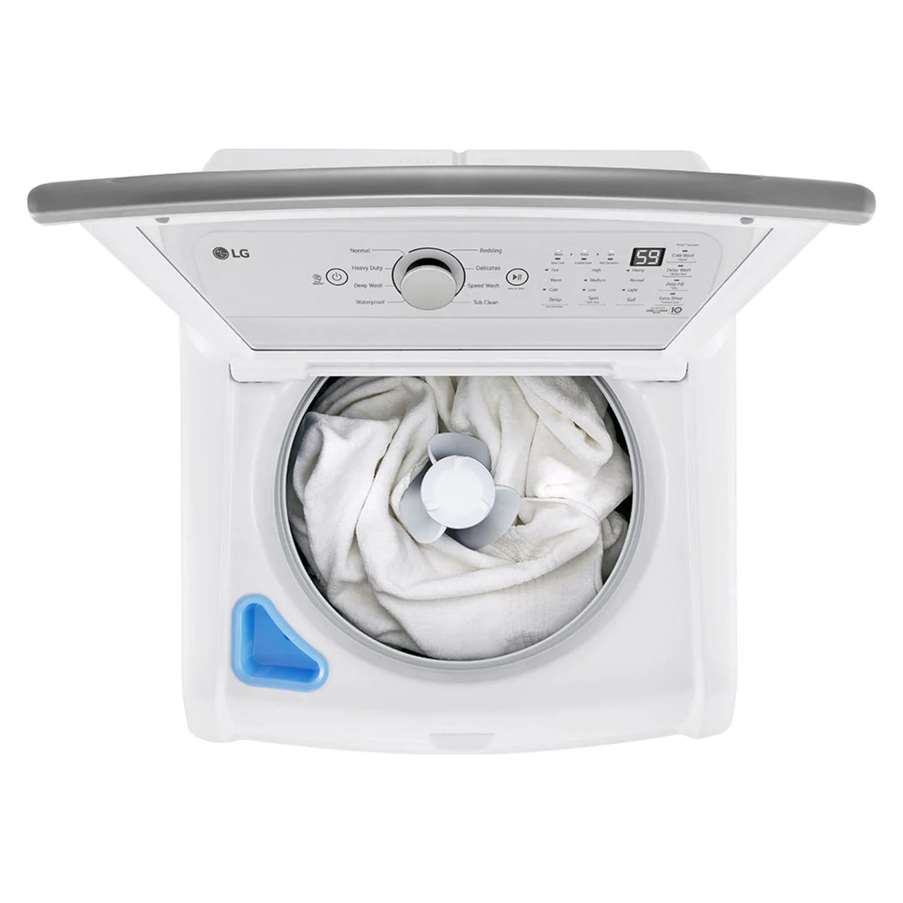 LG 4.8 cu. ft. Mega Capacity Top Load Washer w/ 4-Way Agitator & TurboDrum Technology - WT7155CW