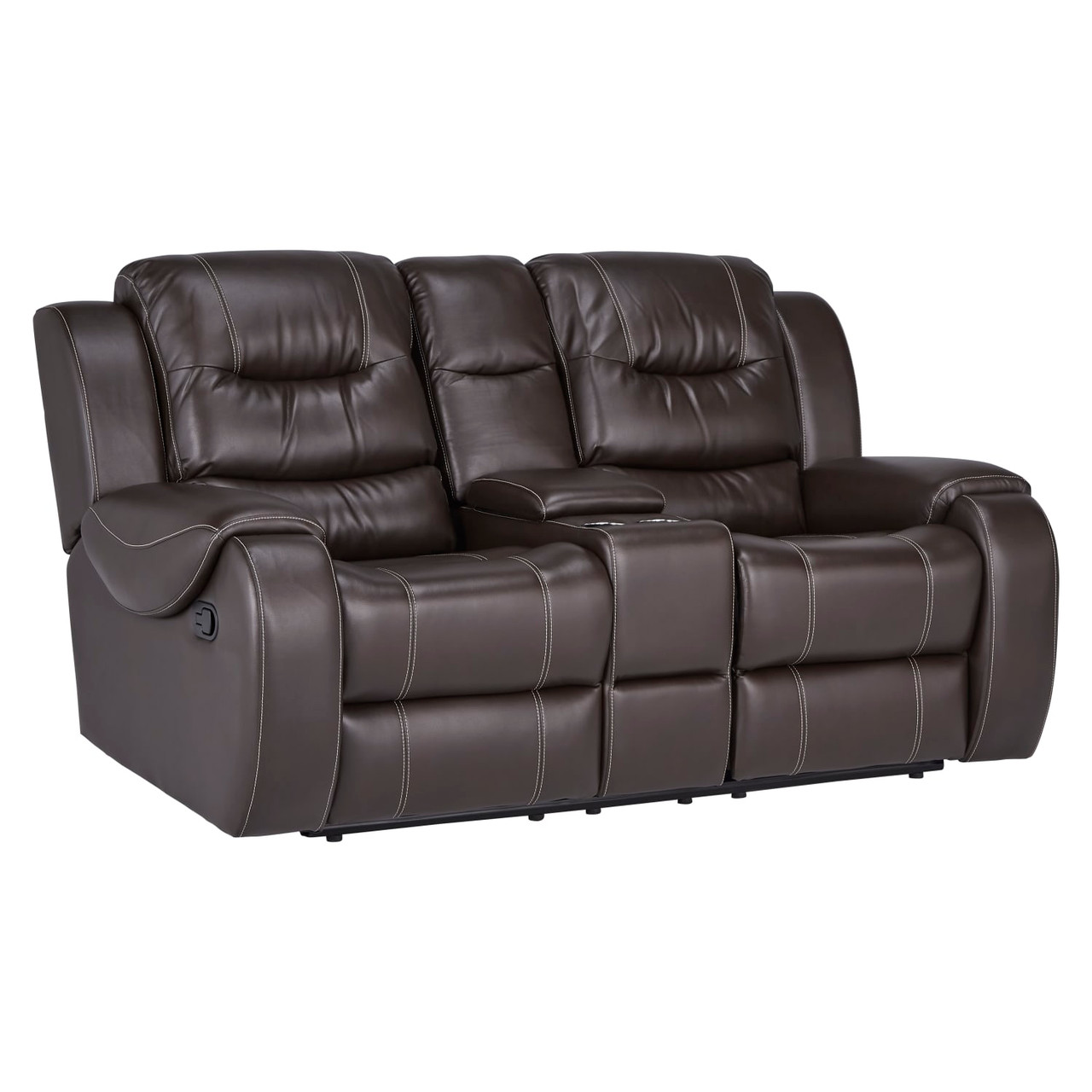 Titan Chocolate Reclining Sofa & Loveseat