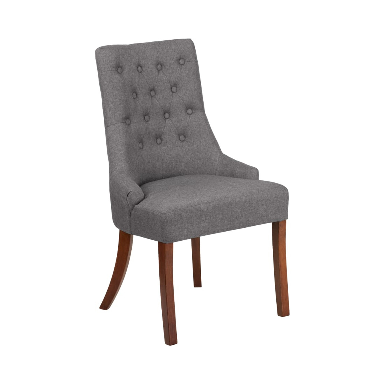 HERCULES Paddington Series Gray Fabric Tufted Chair - QYA08GYGG