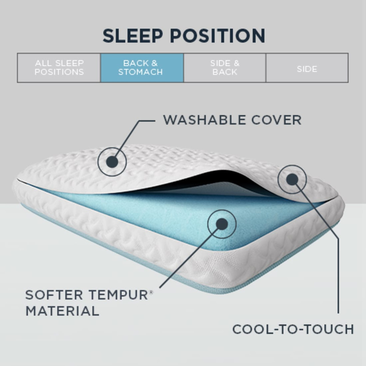 TEMPUR-Adapt Cloud + Cooling-Standard Pillow