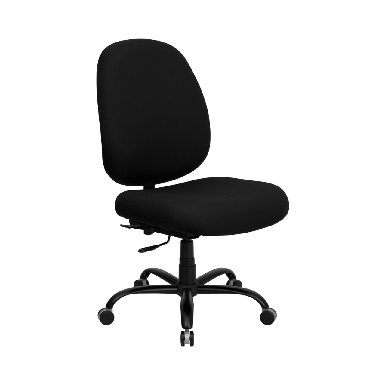 HERCULES Series Big & Tall 400 lb. Rated Black Fabric Executive Swivel Ergonomic Office Chair with Adjustable Back - WL715MGBKGG