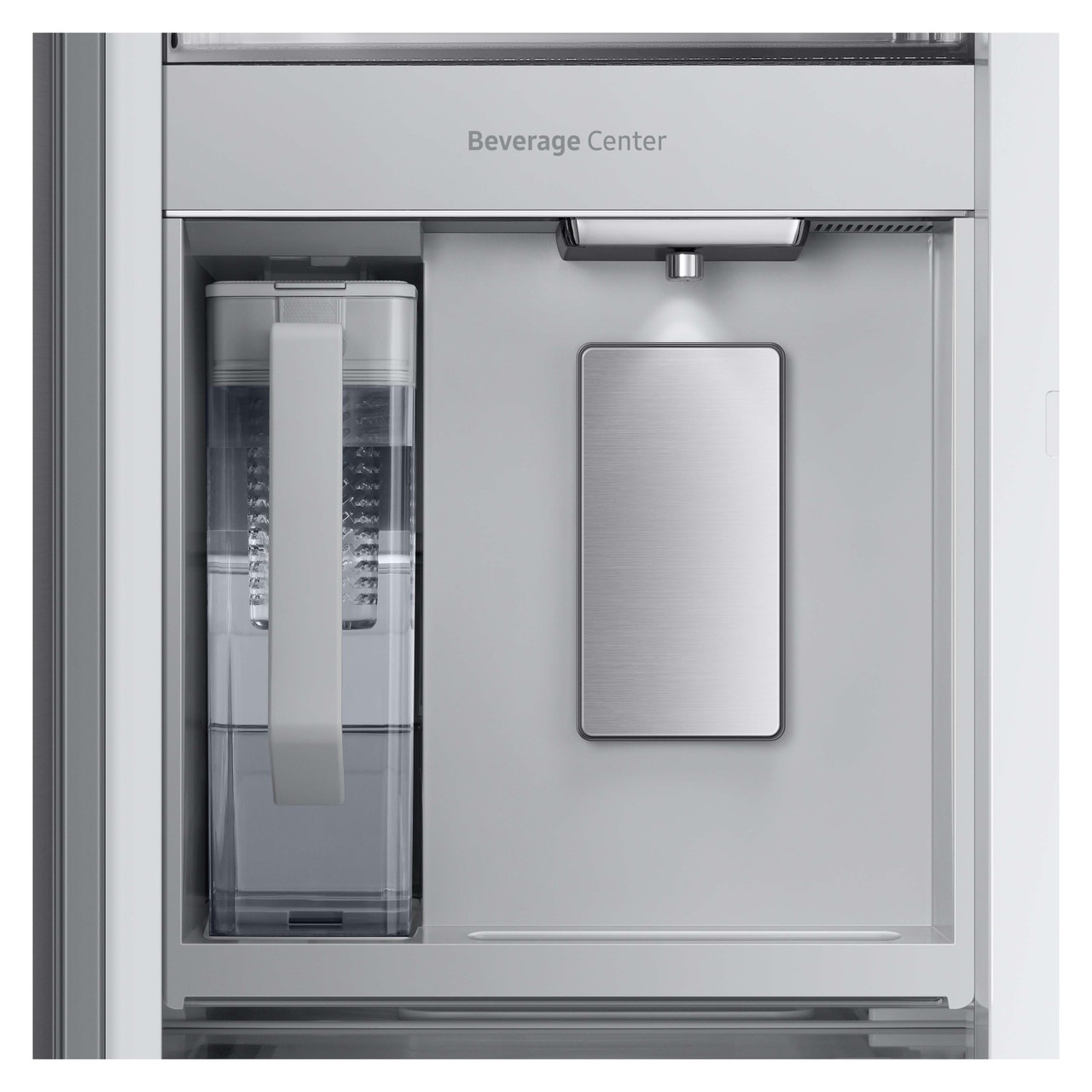 Samsung Bespoke 30 cu. ft. 3-Door French Door Refrigerator with Beverage Center in White Glass - RF30BB660012