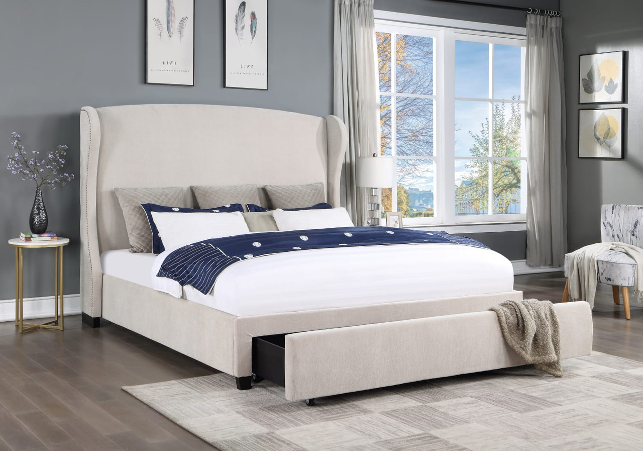 Claire Collection King Storage Bed