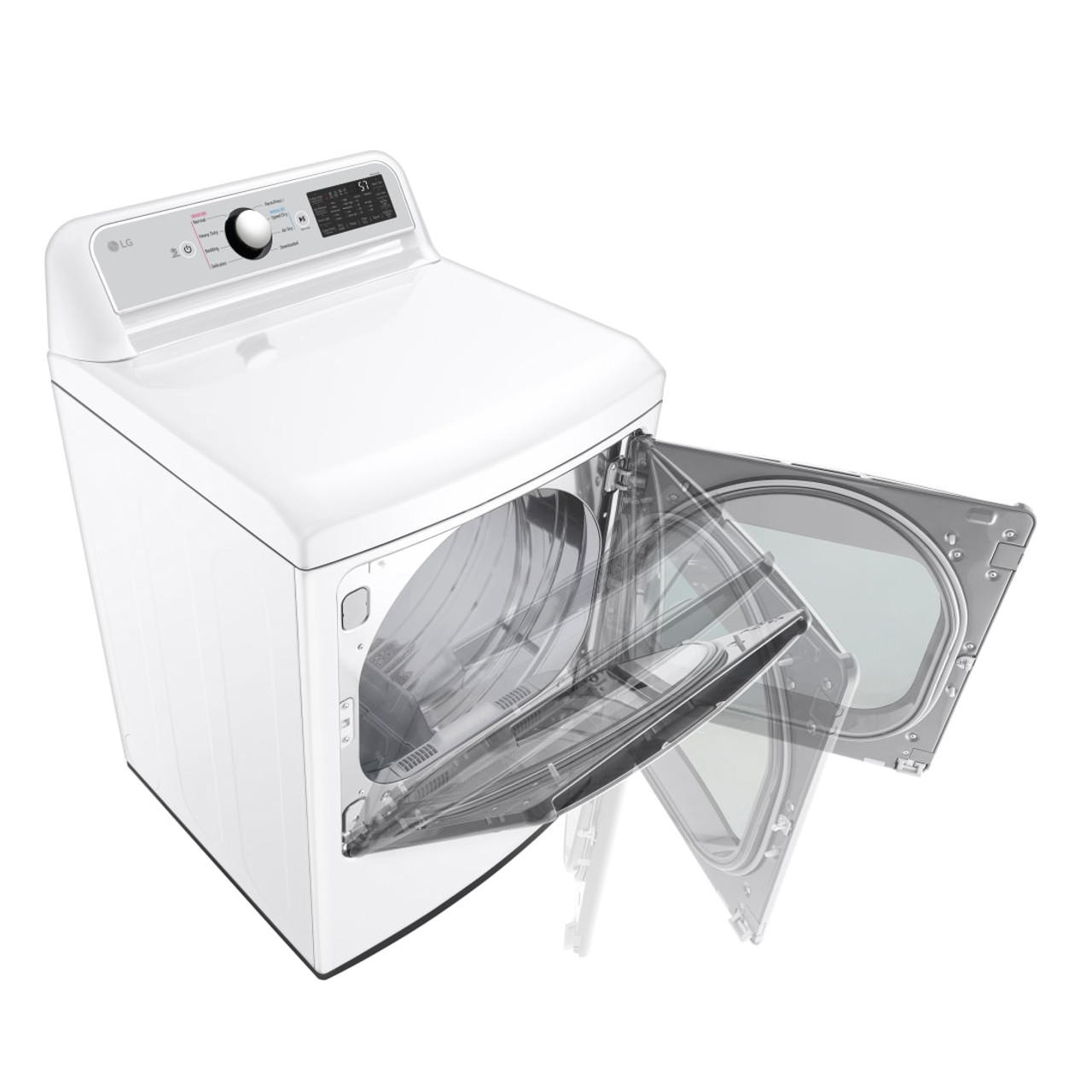 LG 7.3 cu. ft. Ultra Large Capacity Smart wi-fi Enabled Rear Control Electric Dryer with EasyLoad™ Door - DLE7400WE
