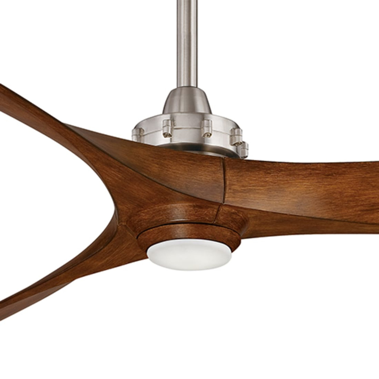 Minka Aire 60” Aviation Ceiling Fan w/ LED Light - Brushed Nickel