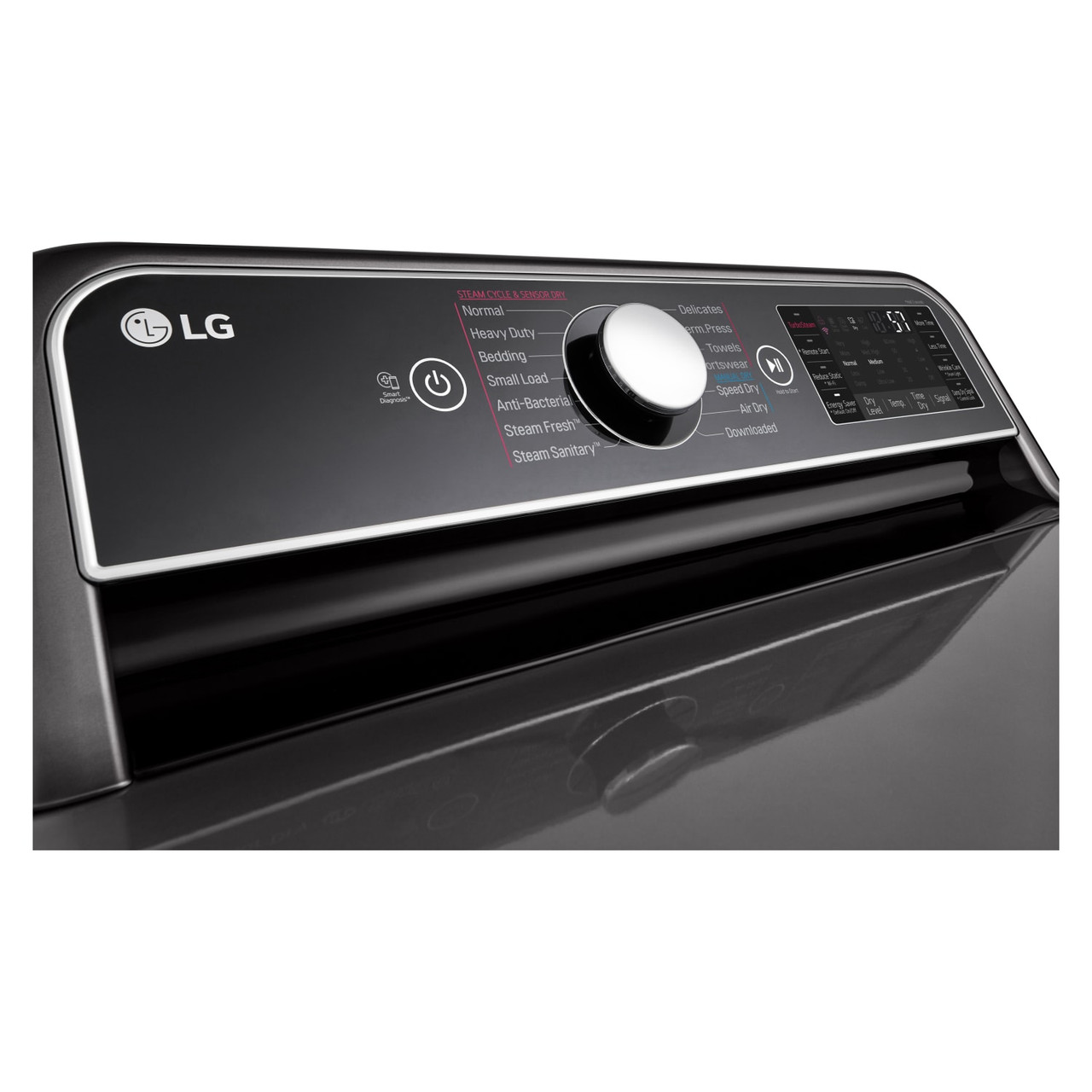 LG 7.3 cu. ft. Smart wi-fi Enabled Gas Dryer with TurboSteam™ - DLGX7901BE