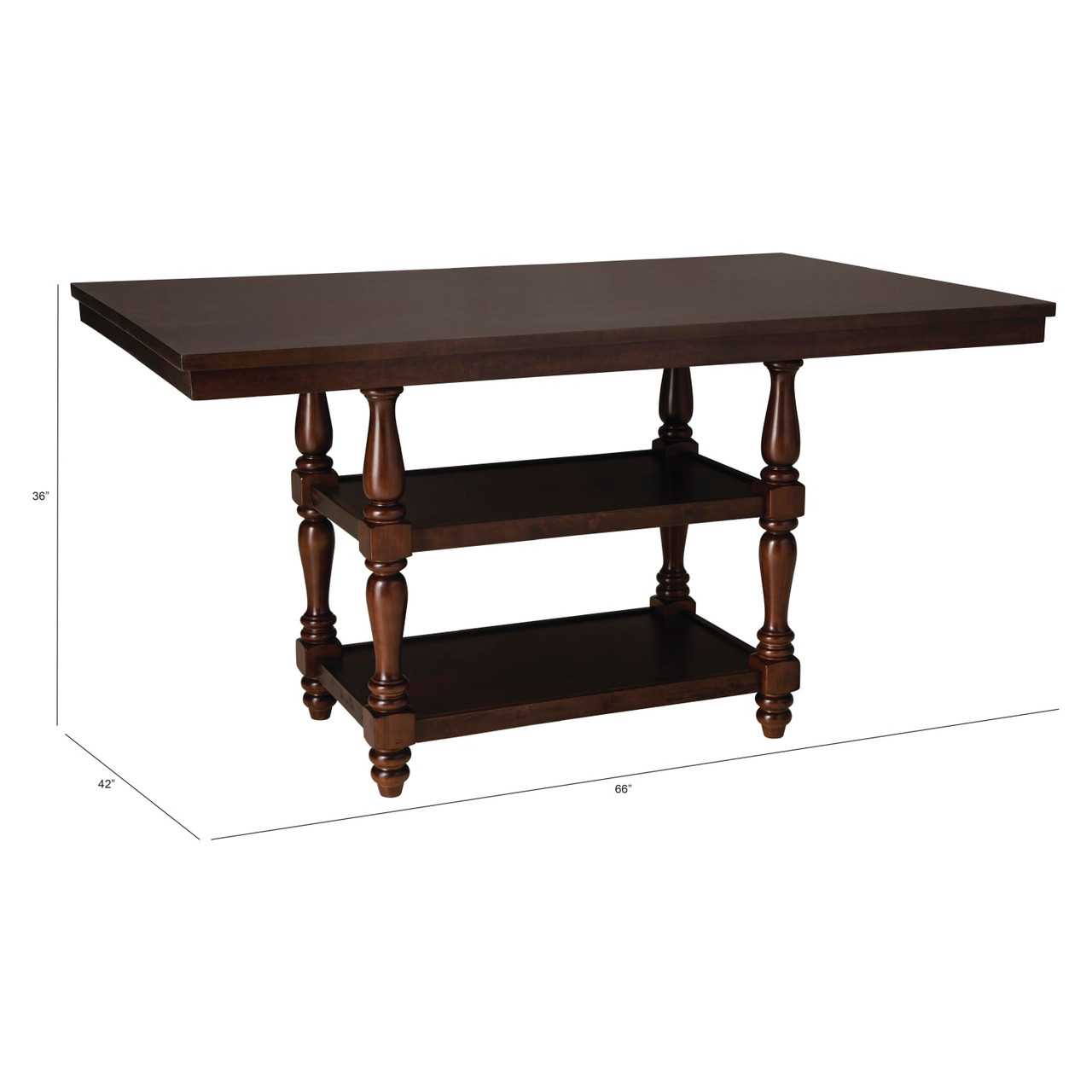 Cayden Dining - Counter Table & 4 Counter Chairs