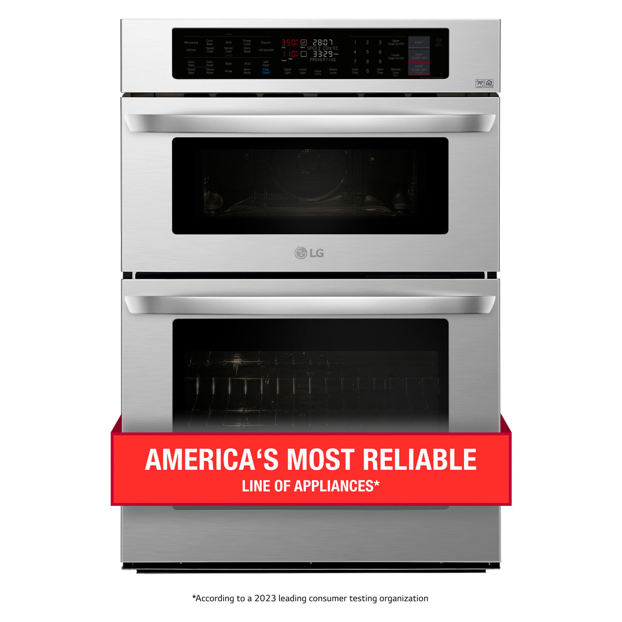 LG Stainless Steel Combi Wall Oven - LWC3063ST