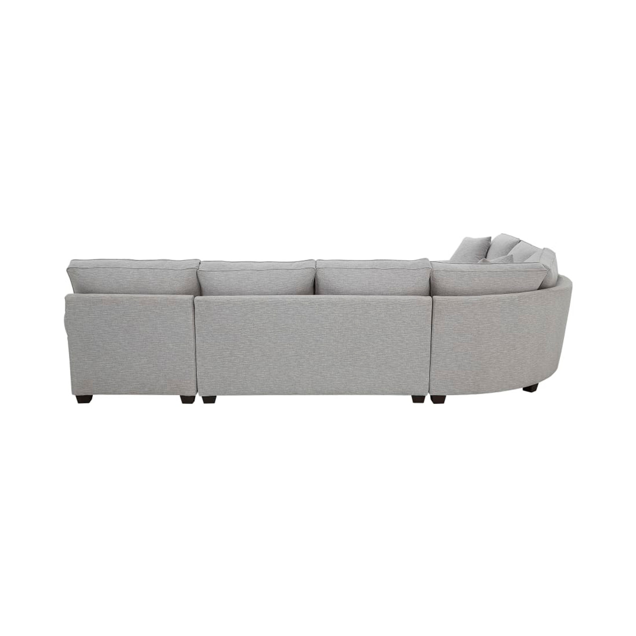 Crestview Rolled Arm Granite 4-pc sectional w/ right chaise