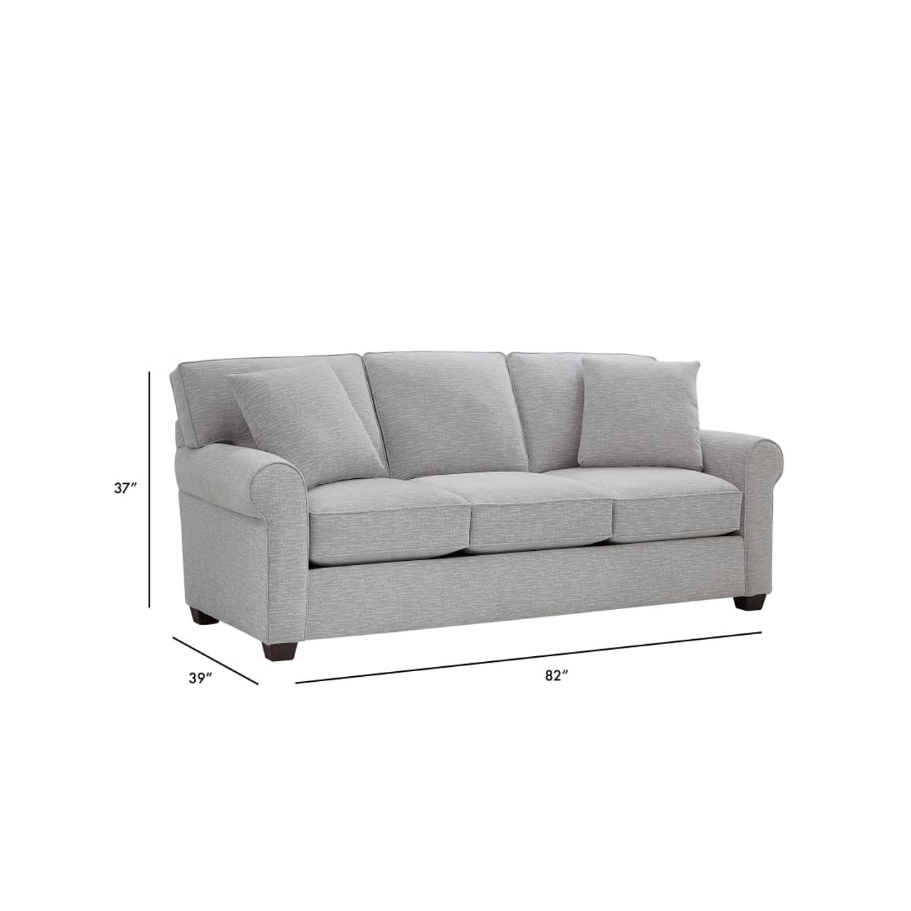 Crestview Granite Roll Arm Sofa