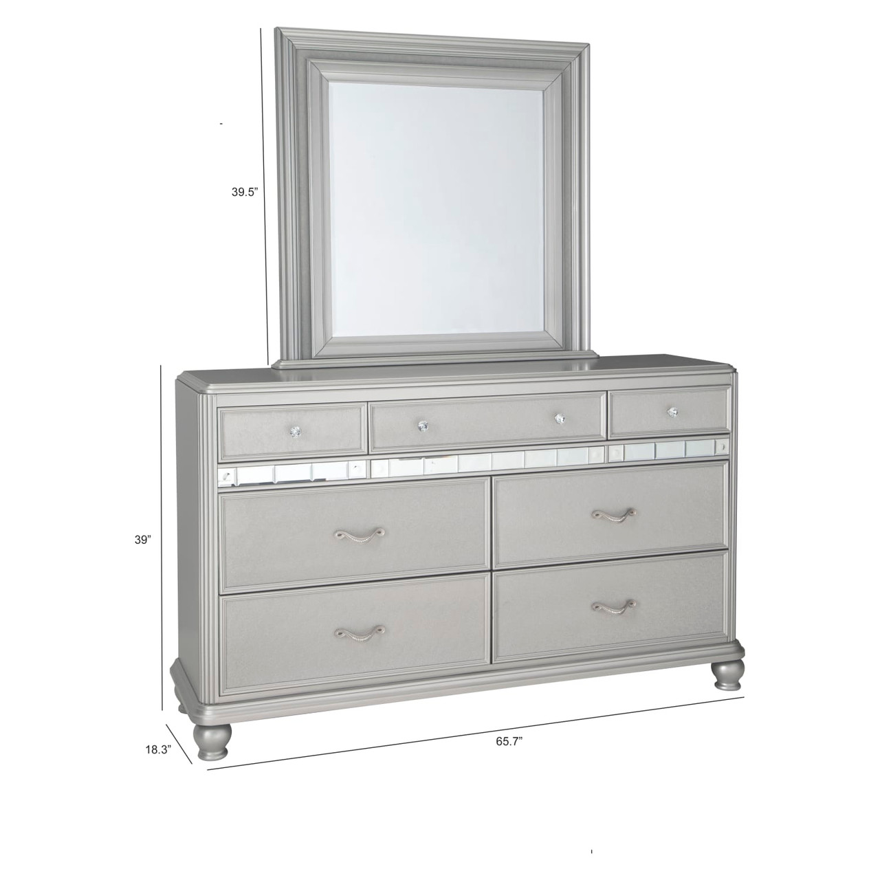 Gia Collection Platinum Dresser