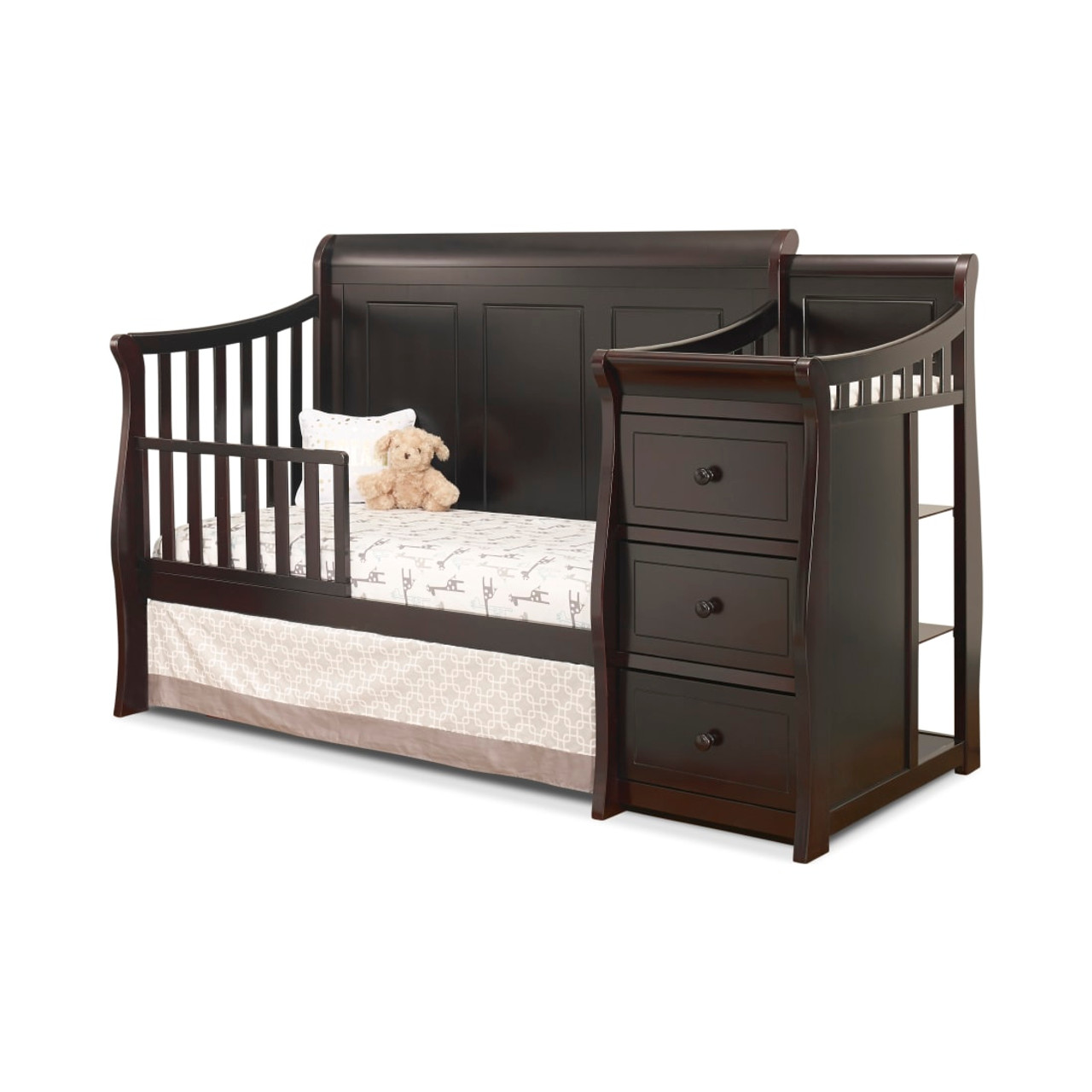 Sorelle Princeton Elite Panel Crib & Changer - Espresso