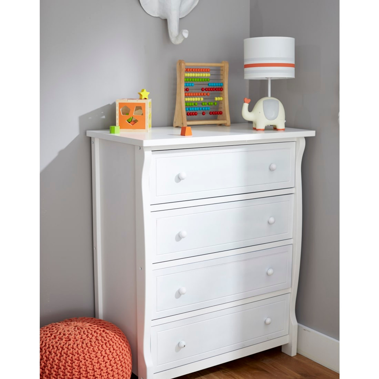 Sorelle Princeton Elite 4 Drawer Dresser - White