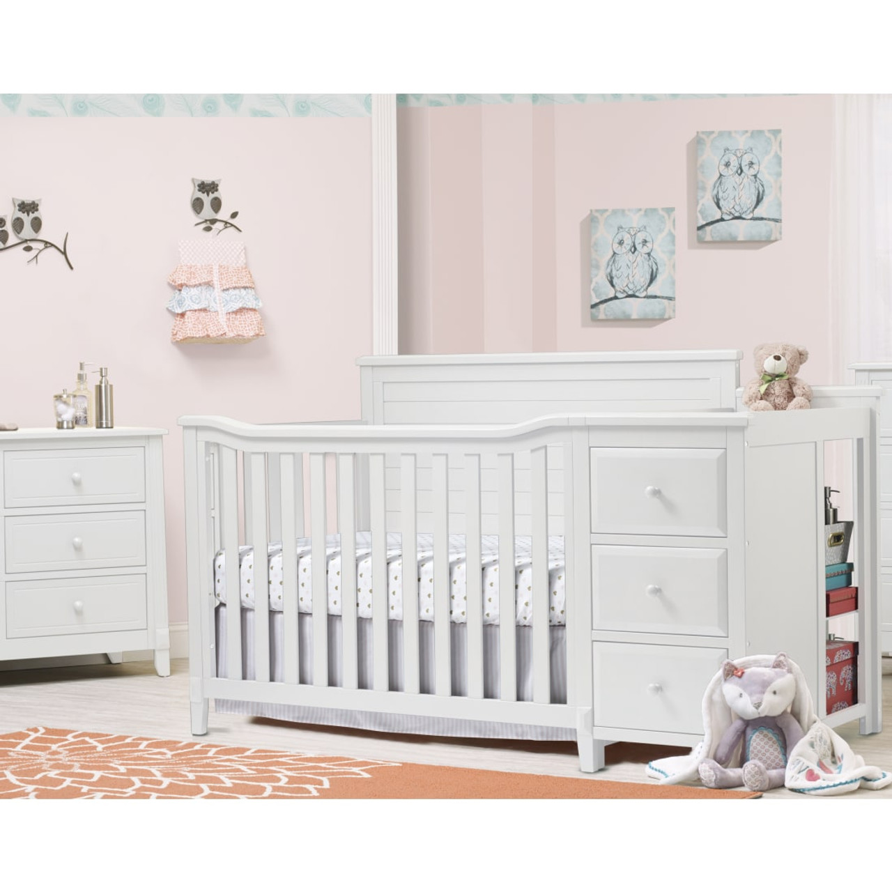 Sorelle Berkley Crib & Changer Panel Crib - White