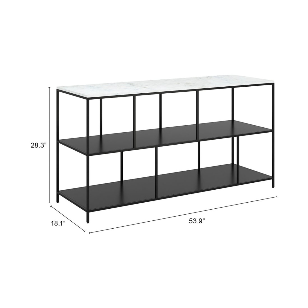 Singularity Console Table White & Black