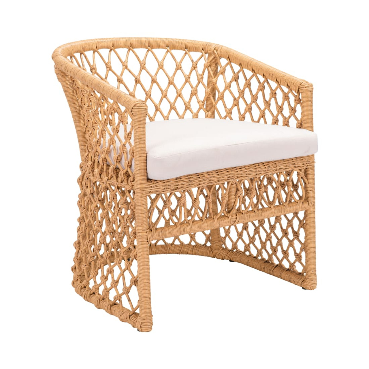 Darce Accent Chair Beige & Natural