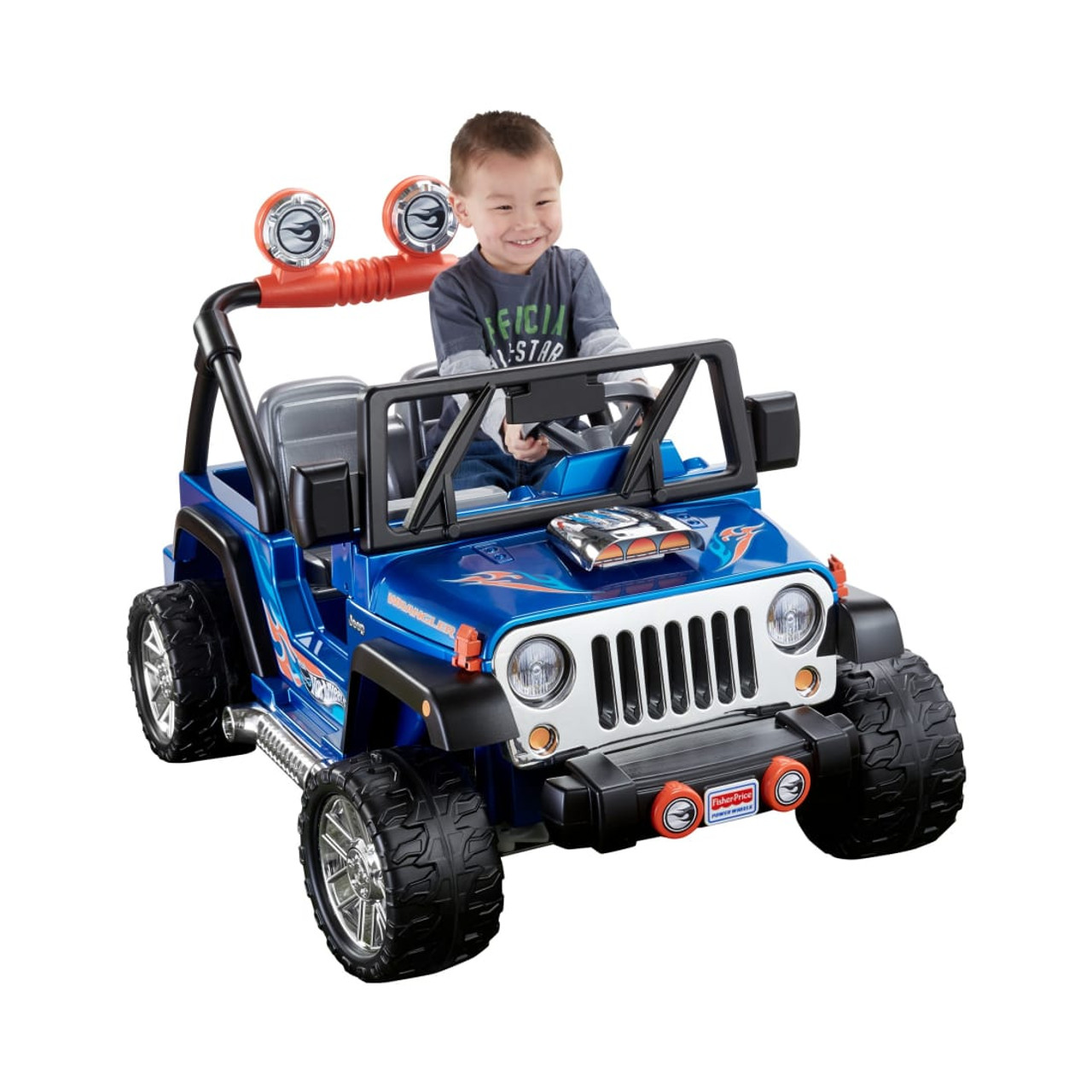 Power Wheels Hot Wheels Jeep Wrangler 12V Ride On Vehicle