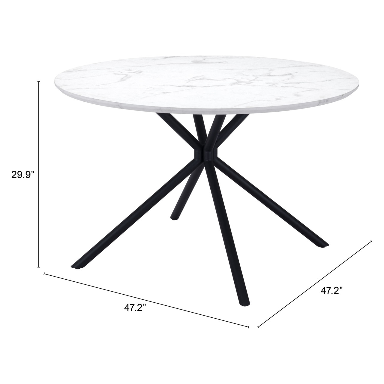 Amiens Dining Table White