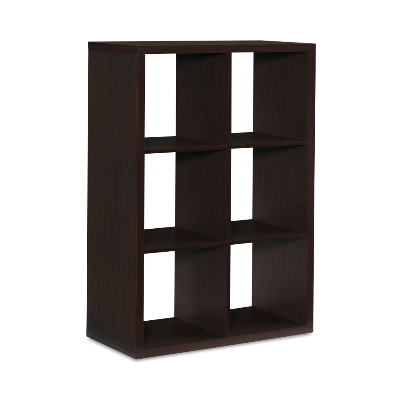 Kinne Collection Espresso 6 Cubby Storage Cabinet