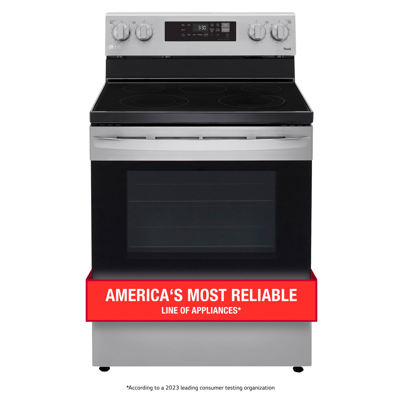LG 6.3 cu. ft. Smart Wi-Fi Enabled Electric Range with EasyClean - LREL6321S