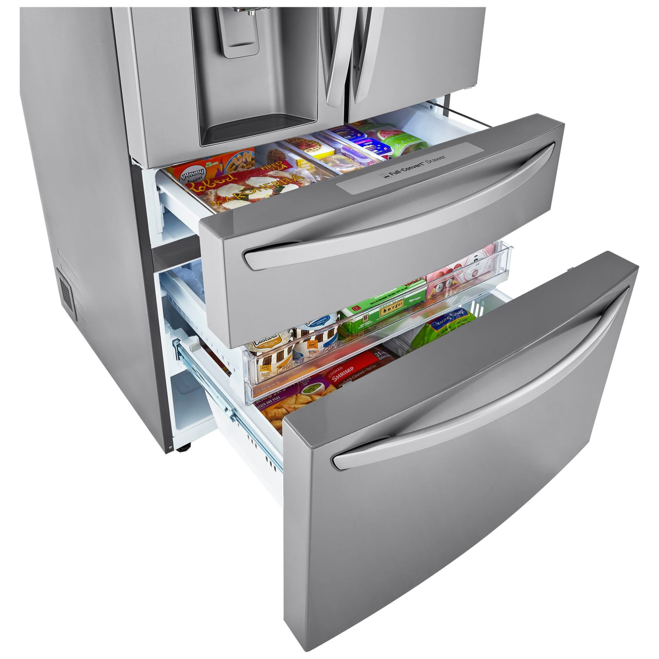 LG 30 cu. ft. Smart French Door Refrigerator with Craft Ice & Full-Convert Drawer - LRMXS3006S