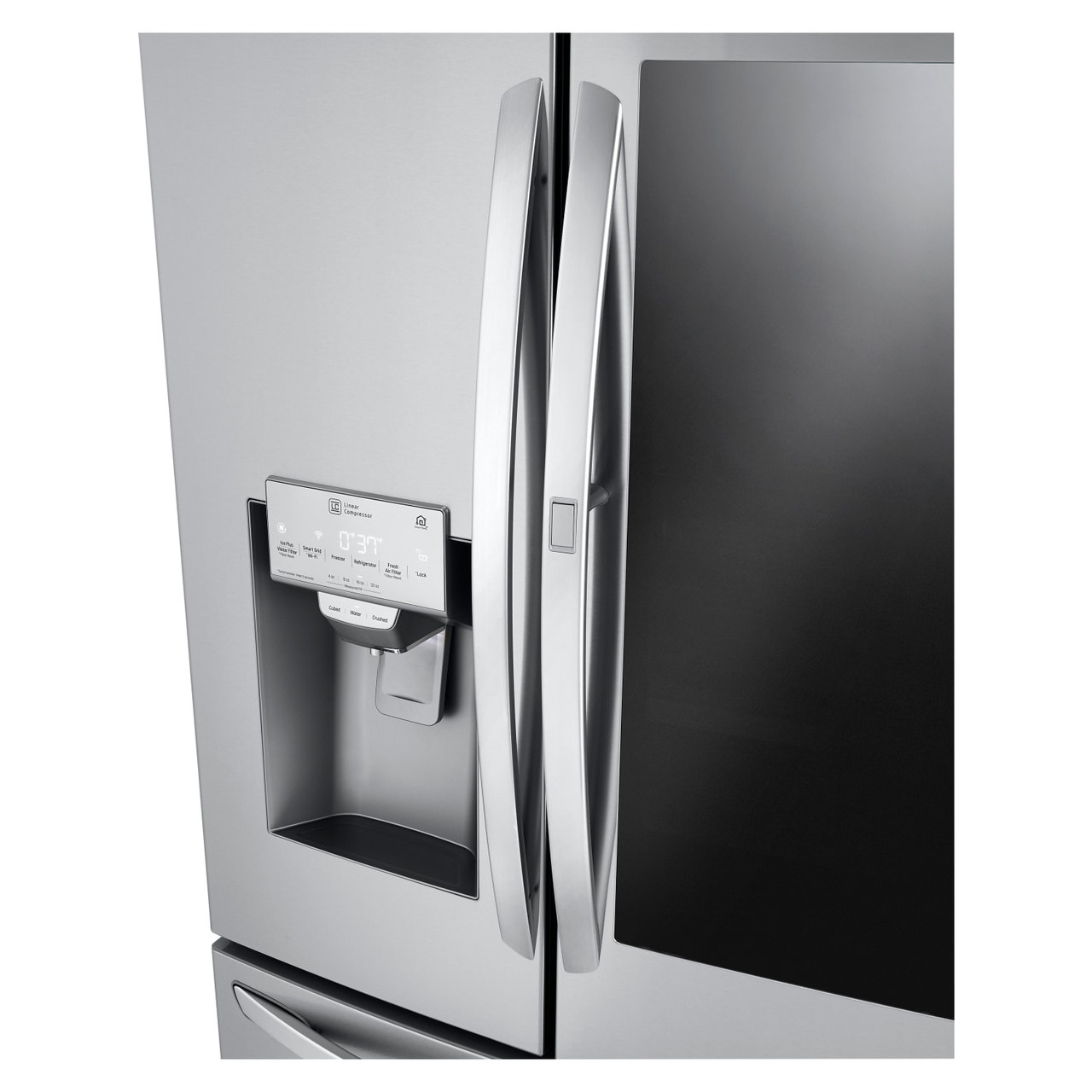 LG 24 cu. ft. Smart Wi-Fi Enabled InstaView Door-in-Door Counter-Depth Refrigerator with Craft Ice Maker - LRFVC2406S