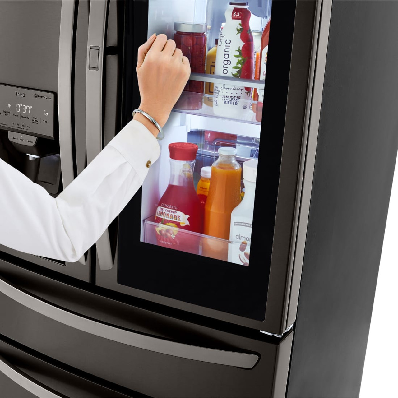 LG 30 cu. ft. Smart Wi-Fi Enabled InstaView Door-in-Door Refrigerator with Craft Ice Maker - LRMVS3006D