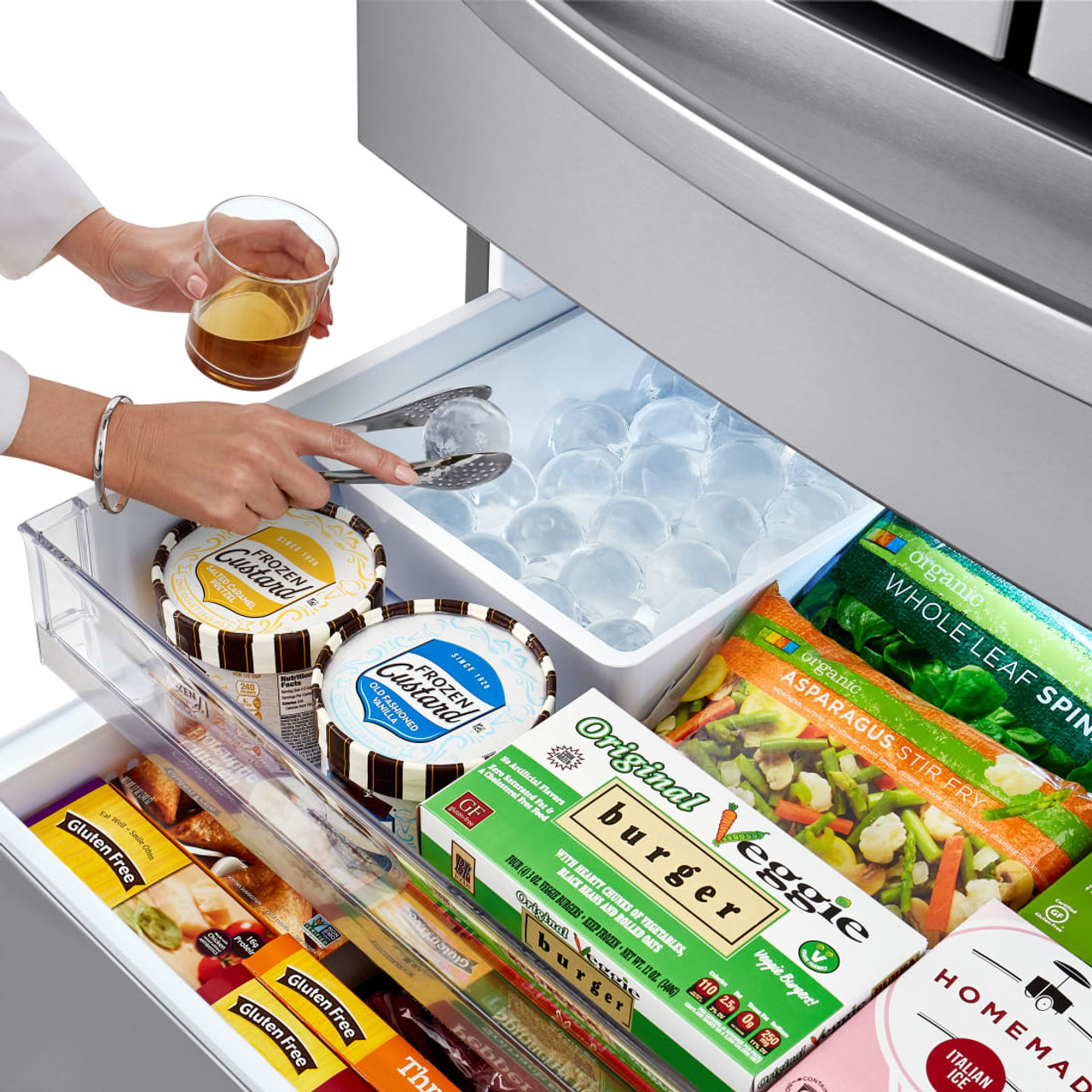 LG 23 cu. ft. Smart Wi-Fi Enabled Counter-Depth Refrigerator with Craft Ice Maker - LRMDC2306S