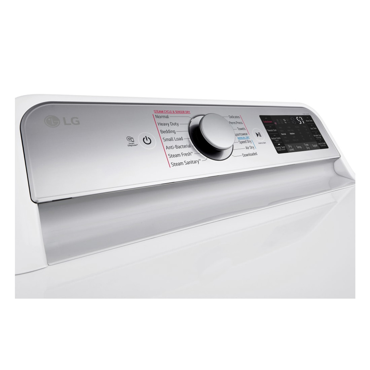 LG 7.3 cu. ft. Ultra Large Capacity Smart Wi-Fi Enabled Rear Control Electric Dryer with TurboSteam - DLEX7900WE