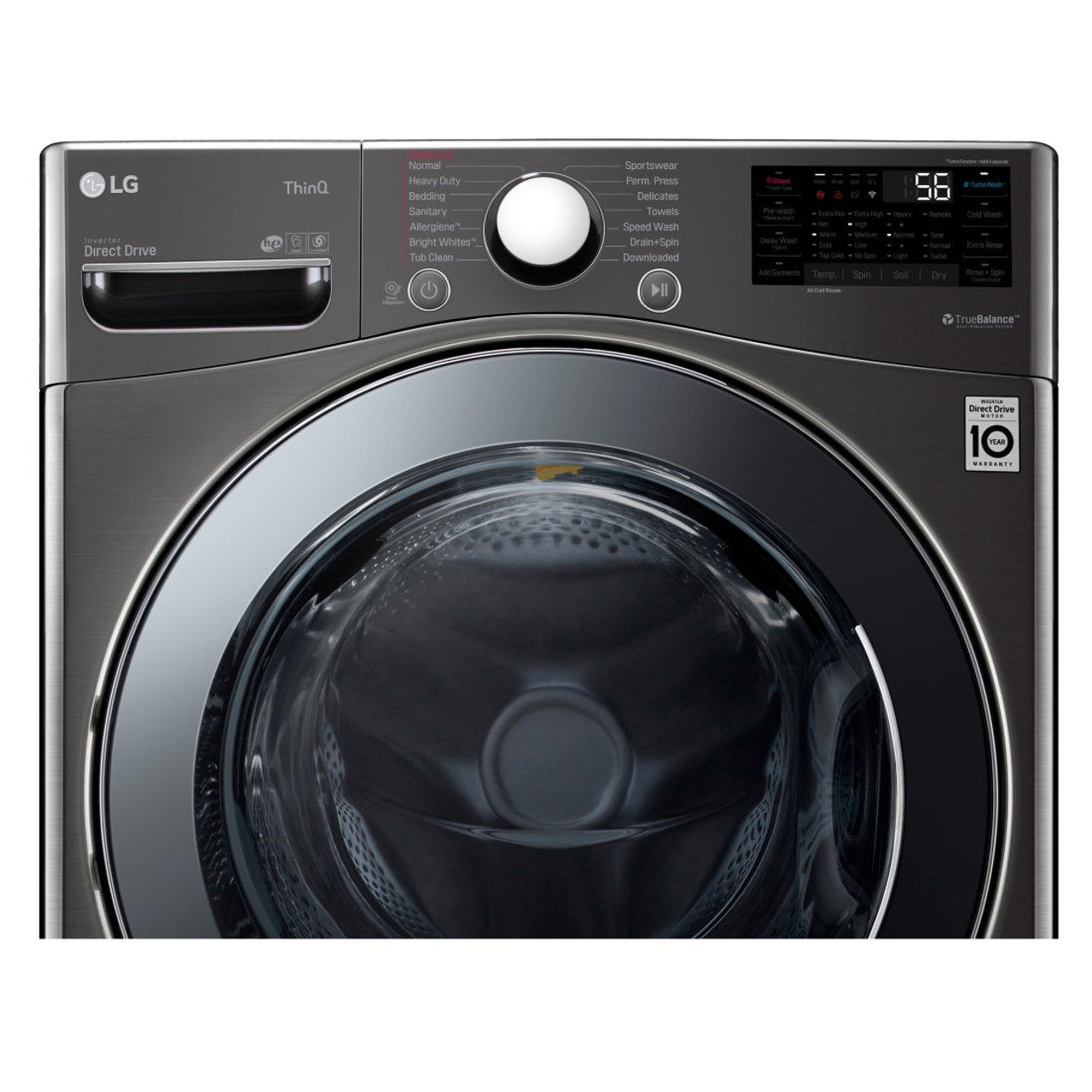 LG 4.5 cu.ft. Smart Wi-Fi Enabled All-In-One Washer/Dryer with TurboWash Technology - WM3998HBA