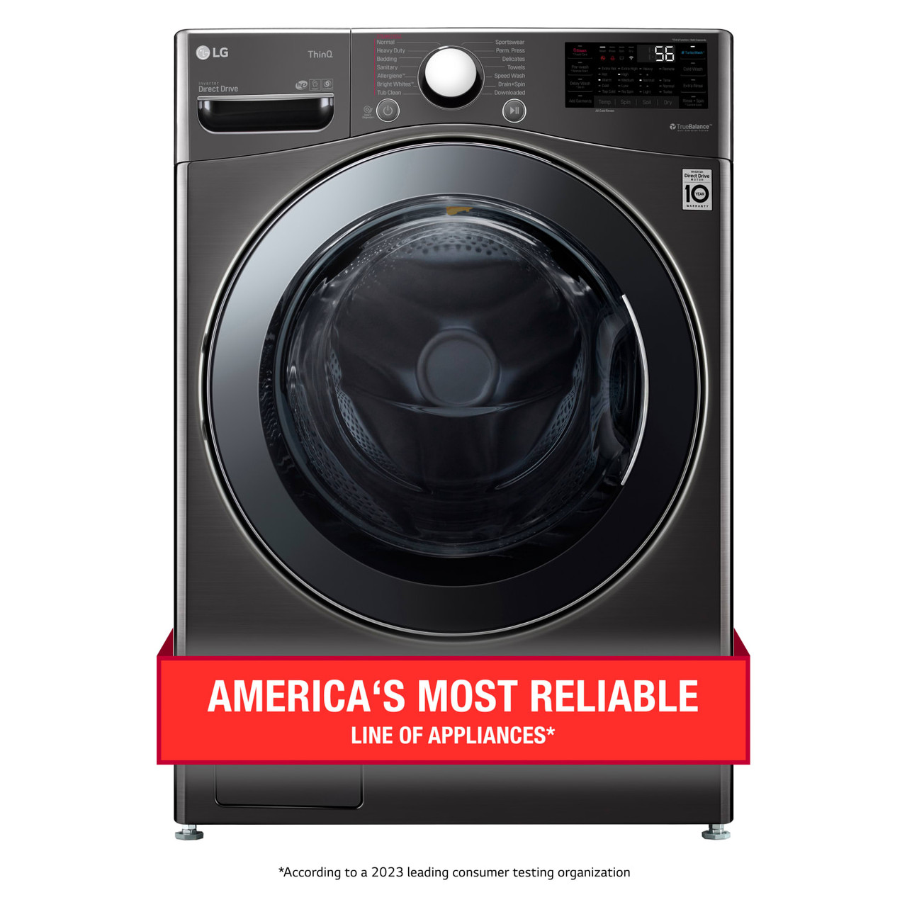  LG 4.5 cu.ft. Smart Wi-Fi Enabled All-In-One Washer