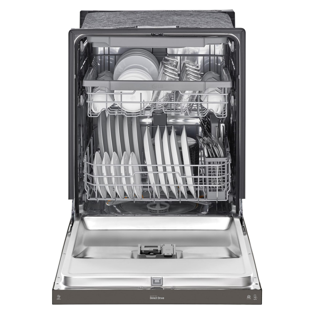 LG Front Control Dishwasher with QuadWash and 3rd Rack - LDFN4542D