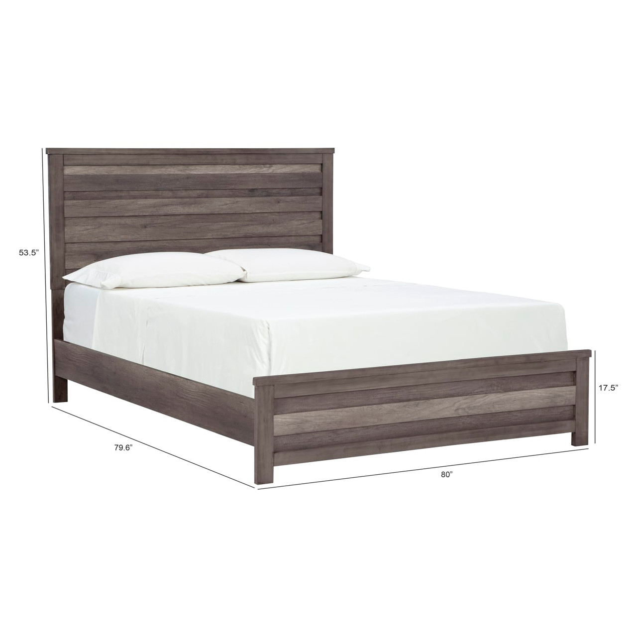 San Mateo Collection King 3pc Bedroom Set - Bed, Dresser & Mirror