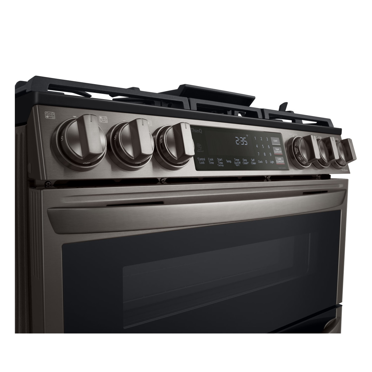 LG 6.9 cu.ft. Smart Wi-Fi Enabled Gas Double Oven Slide-In Range with ProBake Convection and InstaView - LTGL6937D