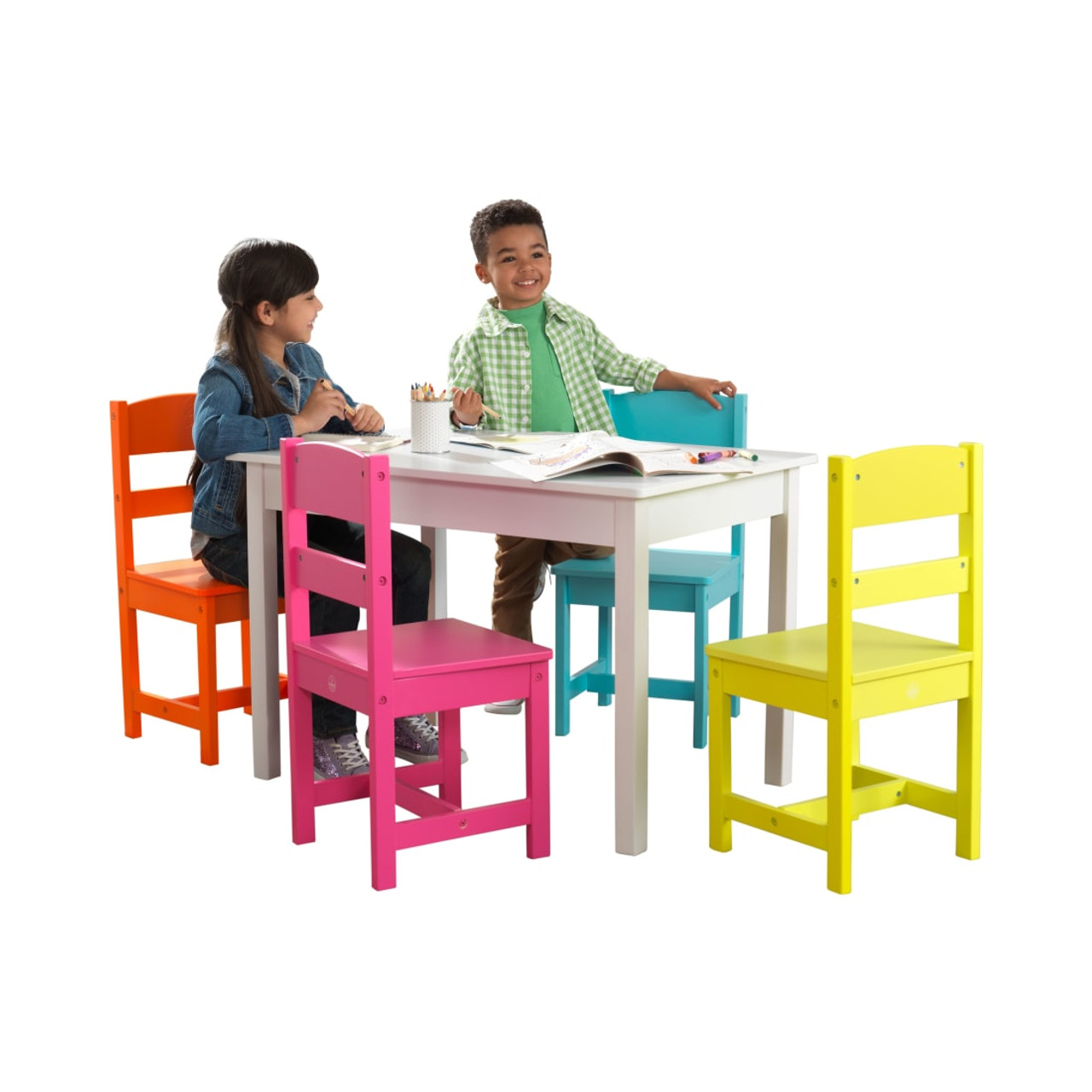 kidkraft wooden table and 4 chair set        
        <figure class=