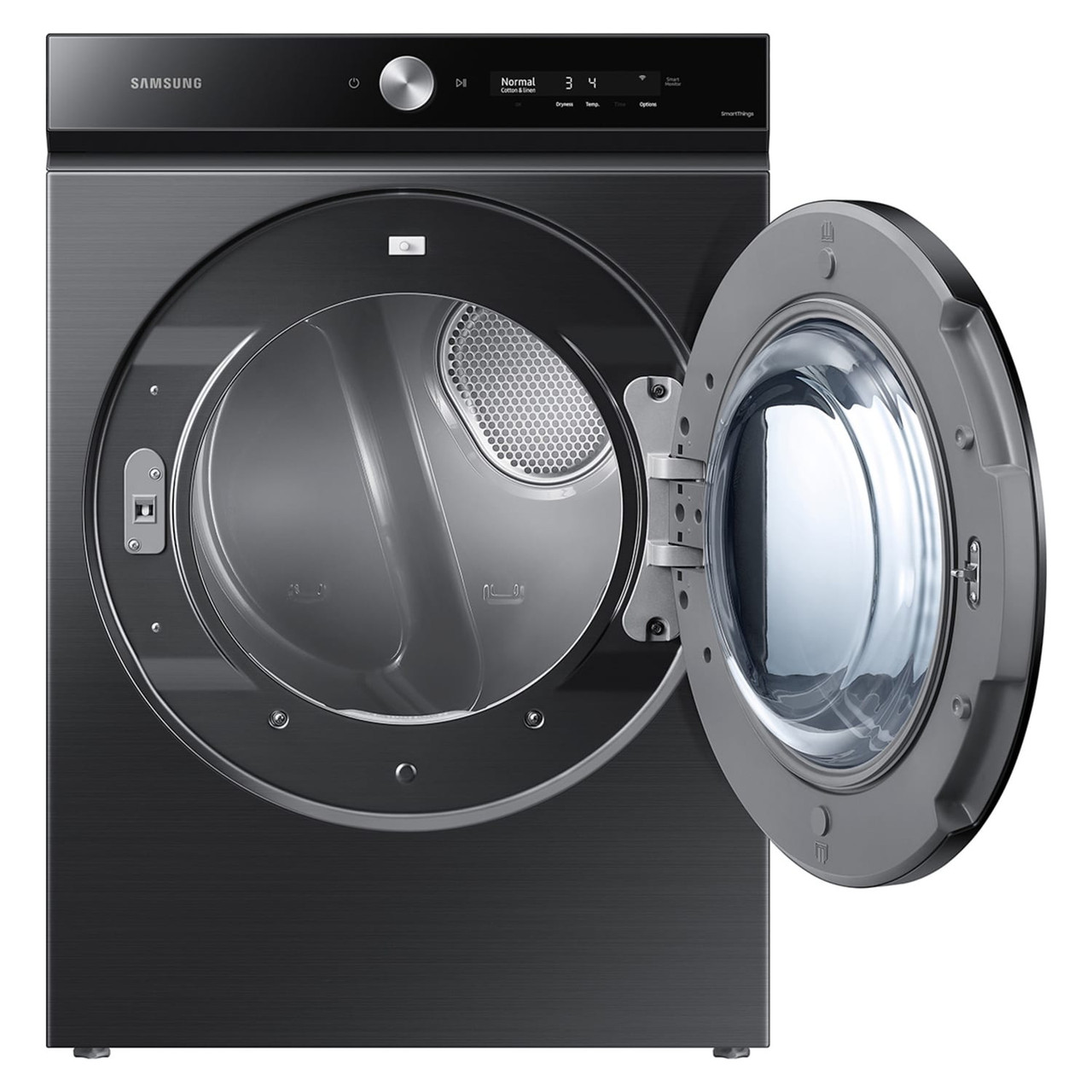 Samsung BESPOKE 7.6 cu. ft. Ultra Capacity Gas Dryer with Super Speed Dry and AI Powered Smart Dial in Brushed Black