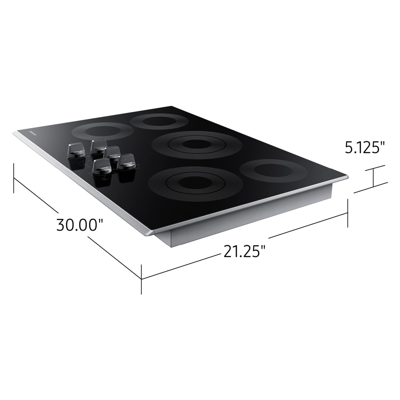 Samsung 30”, 5 Elements Cooktop - Stainless Steel - NZ30K6330RS