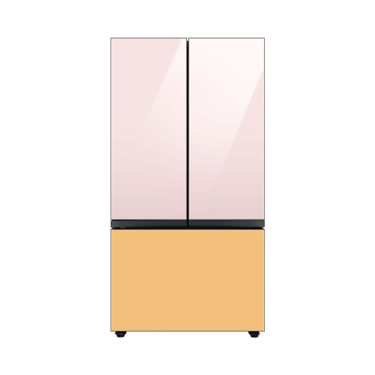 Samsung BESPOKE 3-Door French Door Top Panel  in Pink Glass