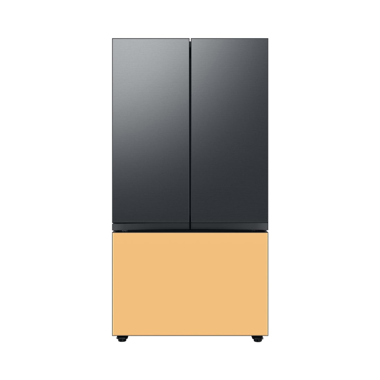 Samsung BESPOKE 3-Door French Door Top Panel  in Matte Black Steel